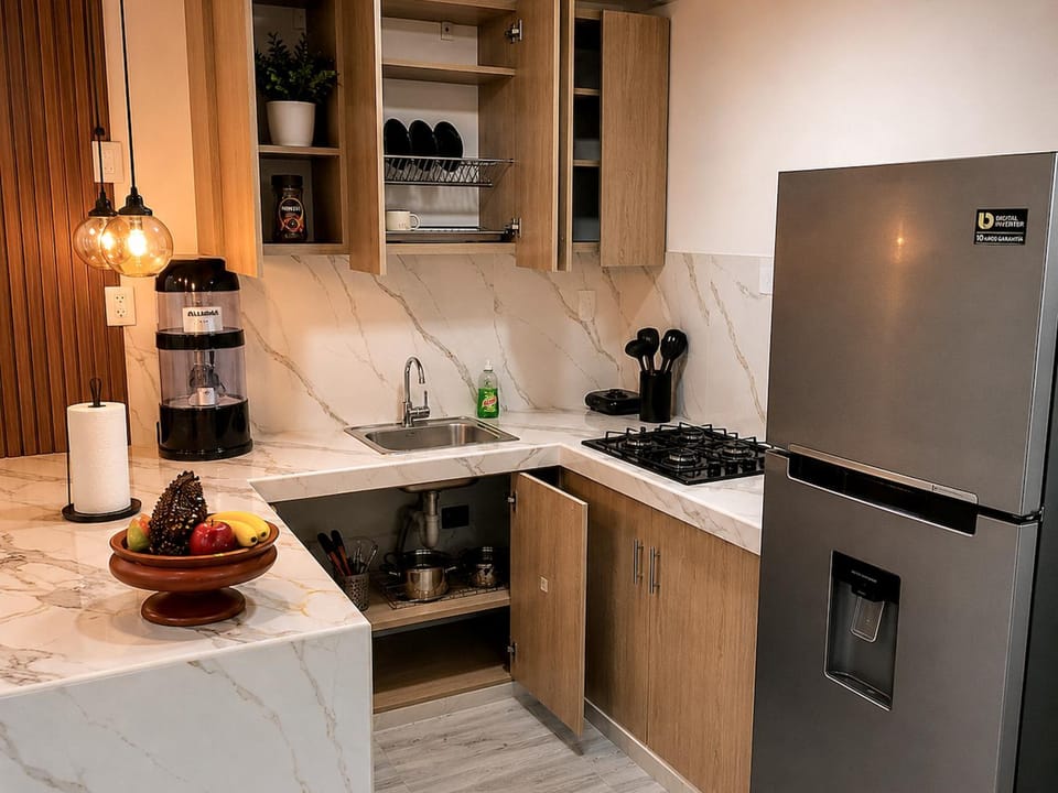 Kitchen or kitchenette, kitchen
