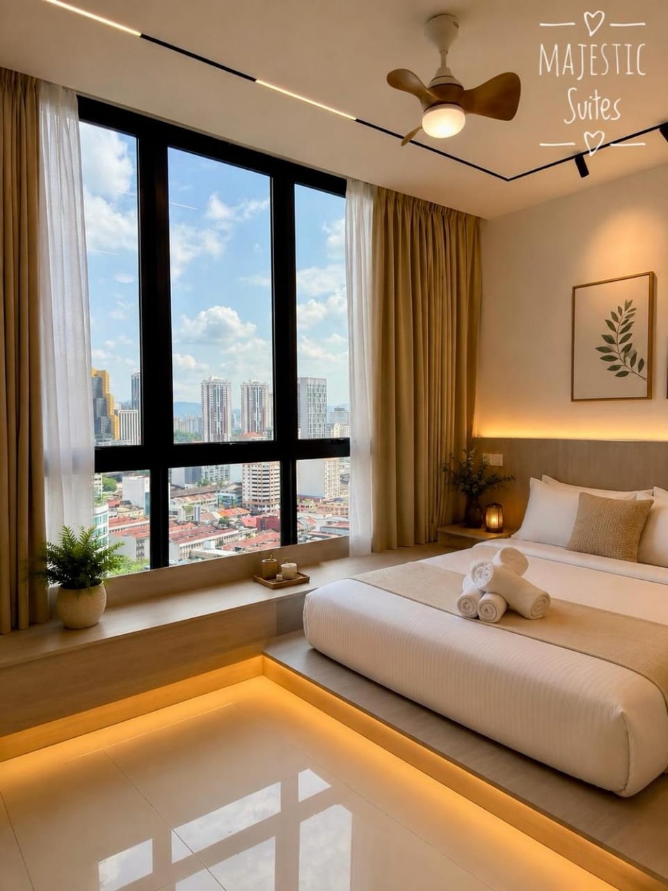 Bedroom, towels