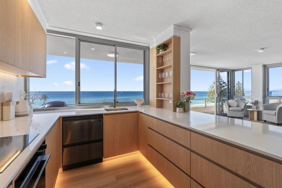 Natural landscape, Kitchen or kitchenette, Sea view, oven, stove