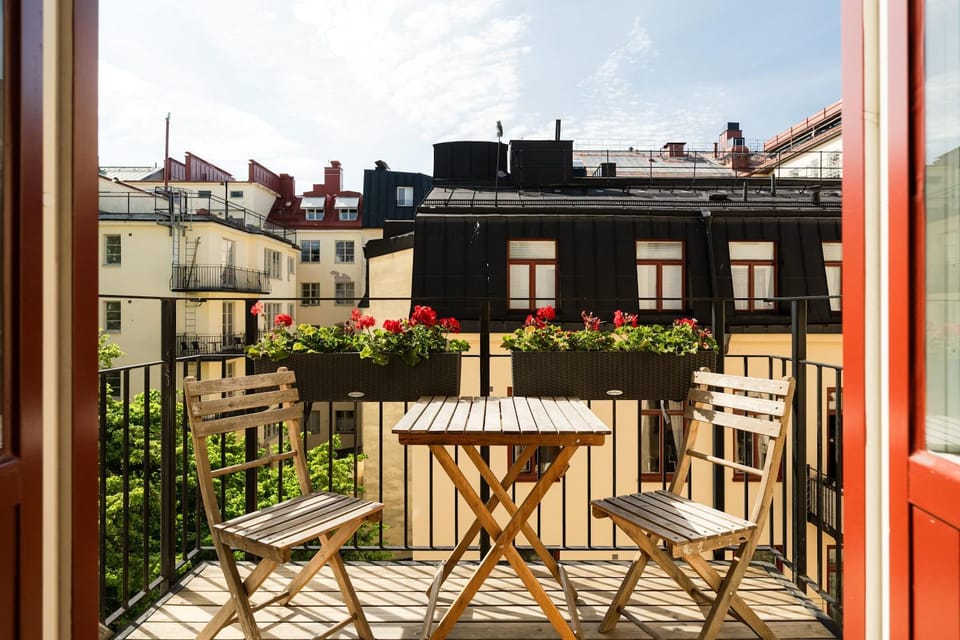 Modern Ostermalm Apartment Balcony 4m Ceilings Apartment in Stockholm
