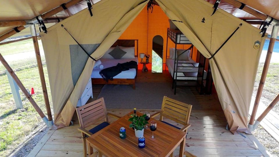 Scenic Glamping Home with Lakeside Marina Access Near Lake Livingston in Point Blank, Texas Luxury tent in Lake Livingston