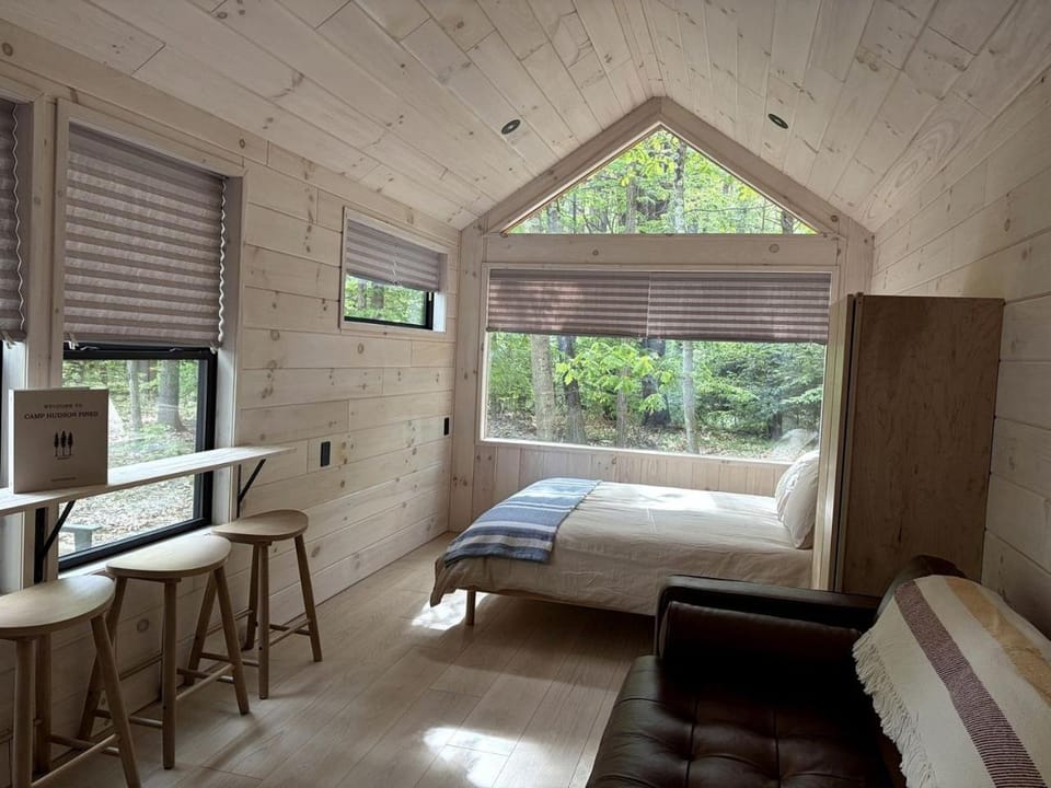 Nordic-Inspired Tiny Cabin Near Lake George & Hudson River, New York Cabin in Saratoga
