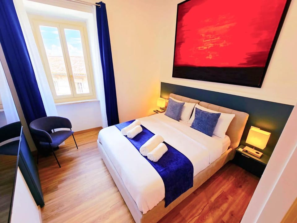 Bed, Photo of the whole room, Bedroom, air conditioner