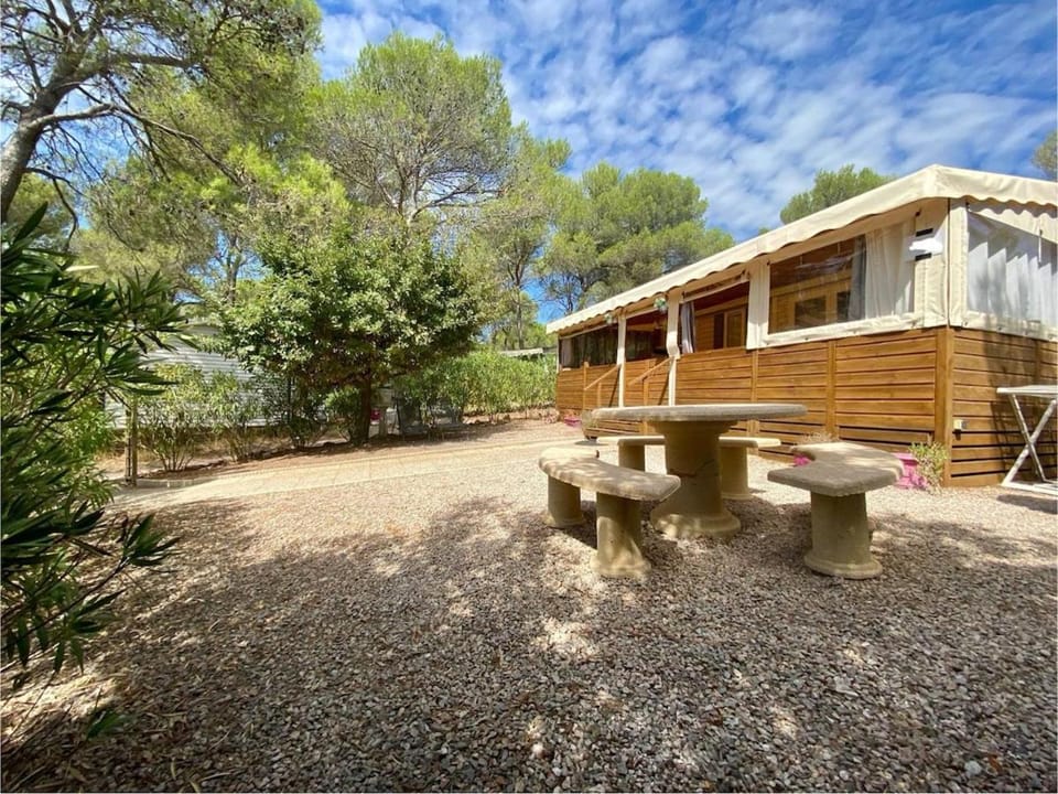 Chalet 6 pers camping 5 etoiles piscines plage à 20mn House in Roquebrune-sur-Argens