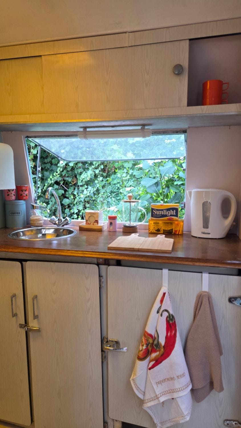 Caravane rétro et son écrin de verdure Luxury tent in Brittany