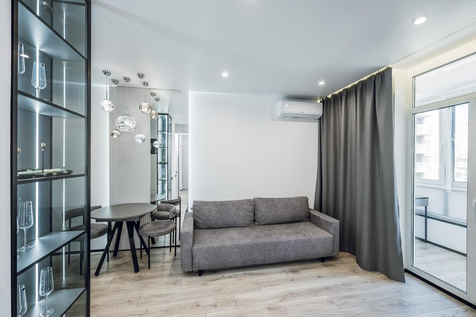 Living room, air conditioner