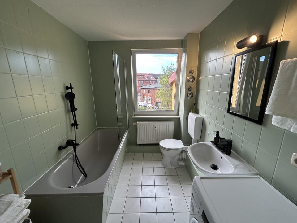 Bathroom, Living room