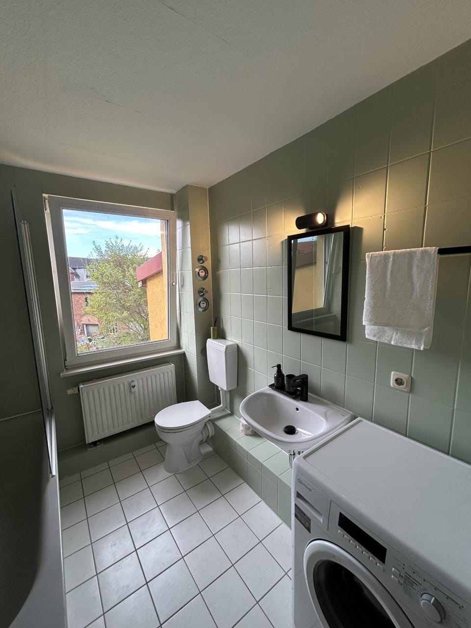 Bathroom, Living room