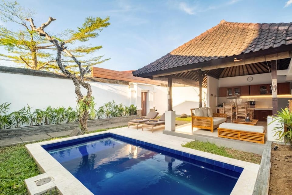 Day, Natural landscape, Garden, Garden view, Pool view, Swimming pool, Swimming pool, sunbed