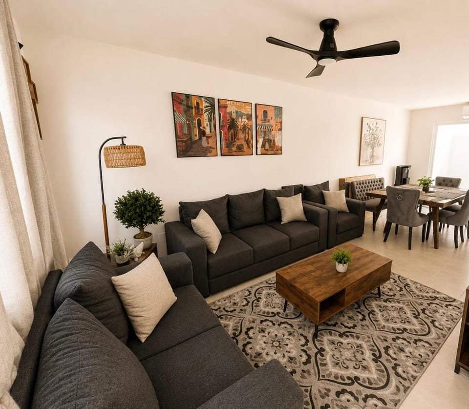 Living room, Seating area, Dining area