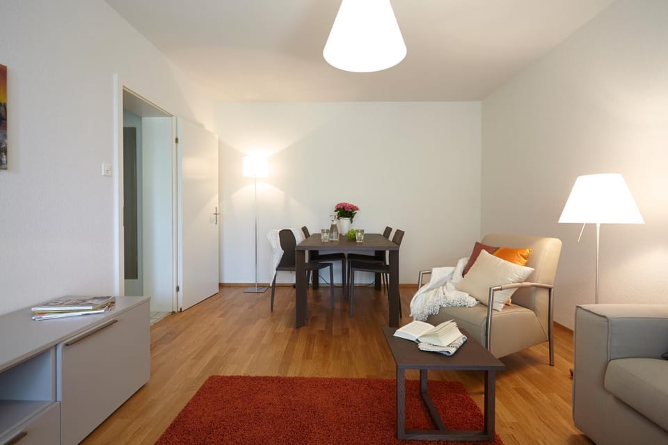 Living room, Seating area, Dining area