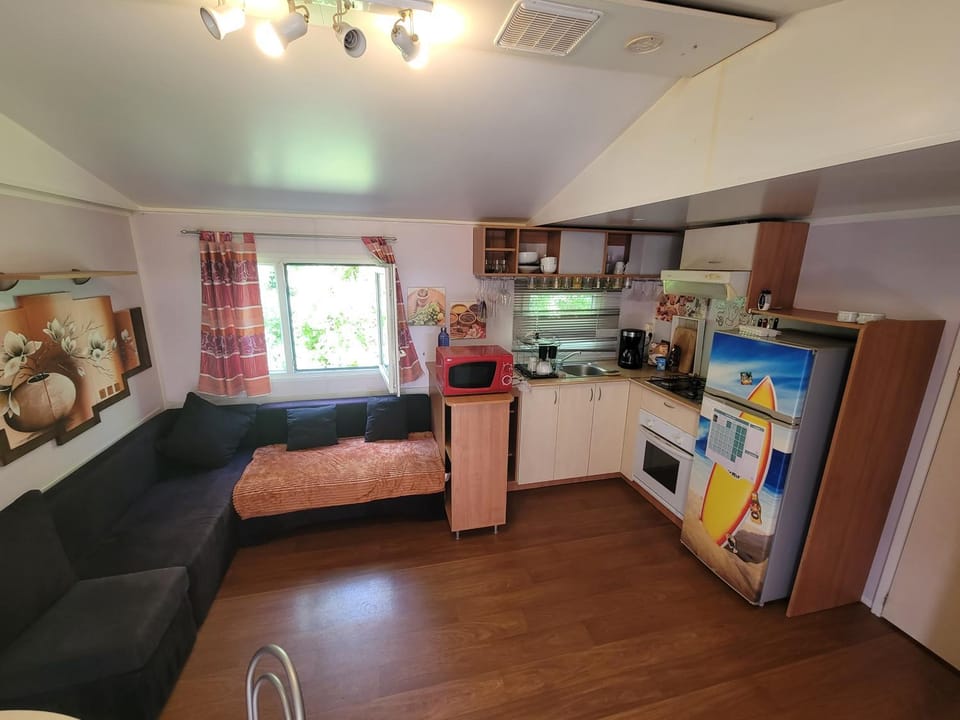 Living room, kitchen