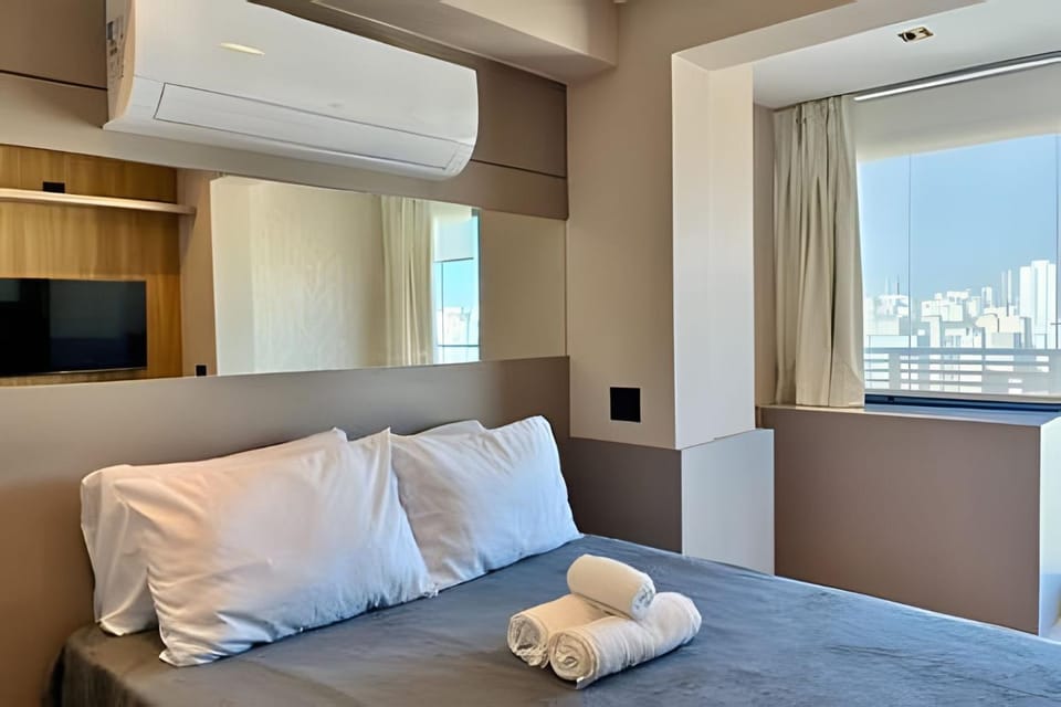 Apto de luxo com piscina incrível, academia(2405B) Apartment in Sao Paulo City