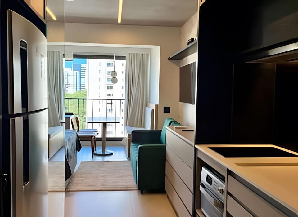 Apto luxo com piscina incrível e academia (101B) Apartment in Sao Paulo City