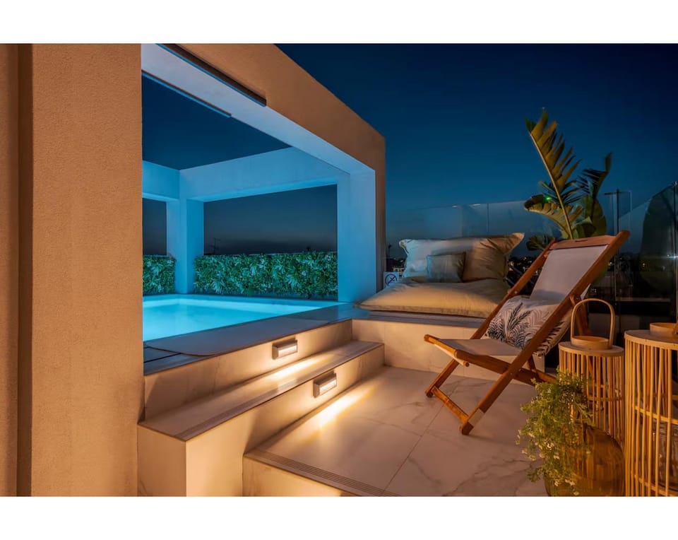 Rooftop Penthouse with Private Pool in Chania Campground/ 
RV Resort in Chania