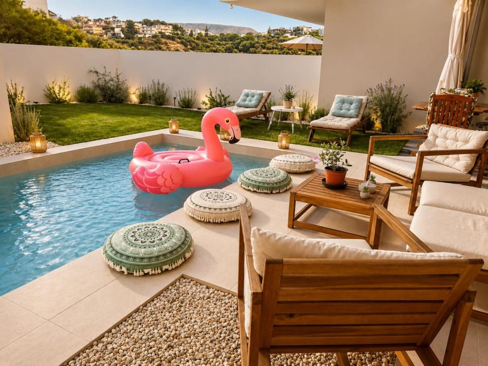 Patio, Garden, Garden view, Pool view, Swimming pool, Inner courtyard view, sunbed