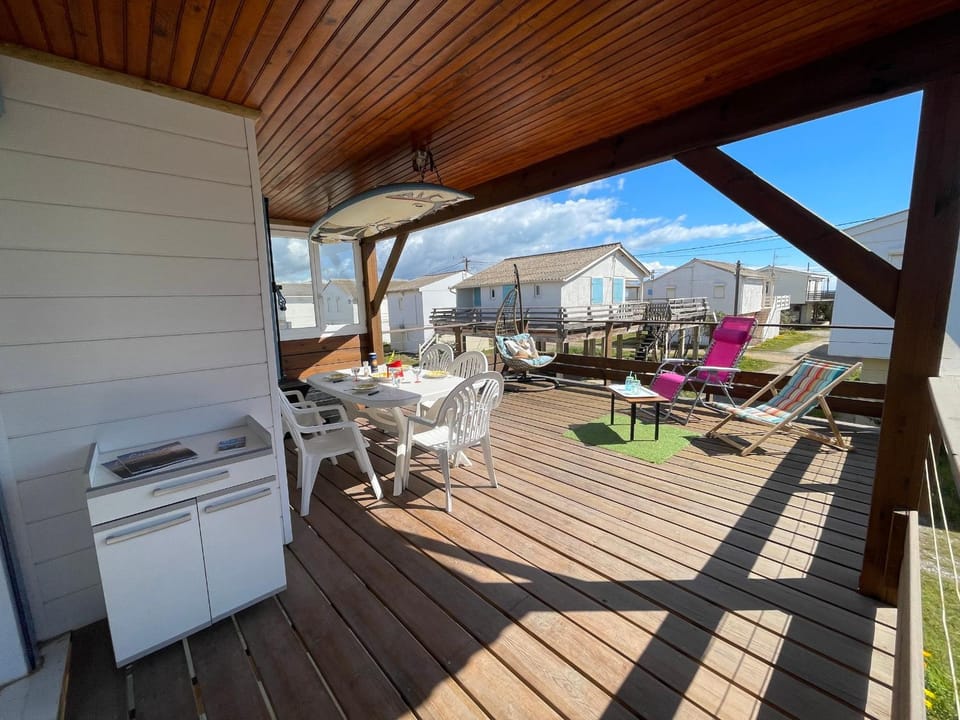 Chalet climatisé typique, vue mer - 6 pers. - FR-1-796-113 Villa in Gruissan