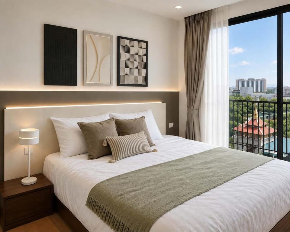 Bed, View (from property/room), Photo of the whole room, Bedroom
