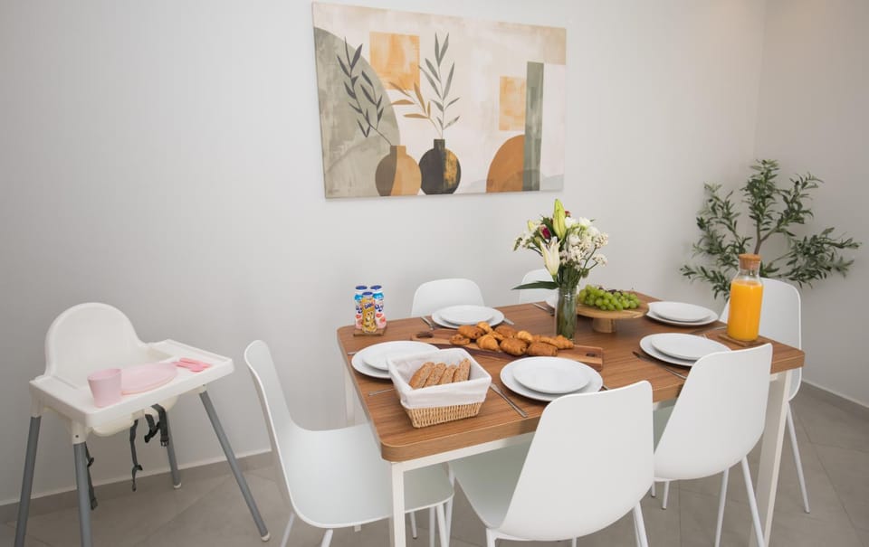 Dining area, air conditioner