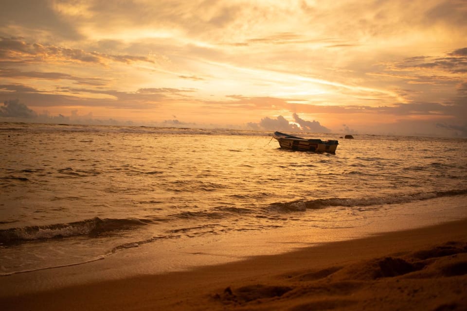 Beach, Sea view, Sunset