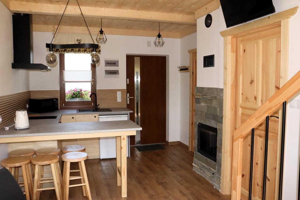 Kitchen or kitchenette, Dining area, oven, stove