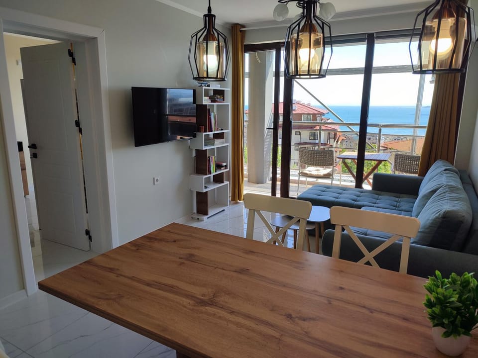 Natural landscape, Living room, Dining area, Sea view
