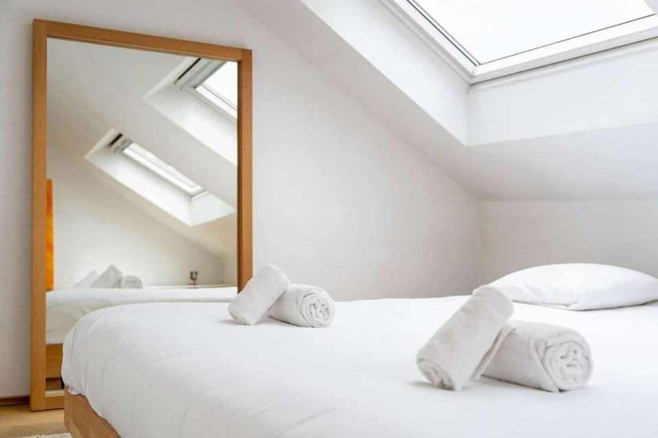 Bright Duplex with Balcony in Antwerp Apartment in Antwerp