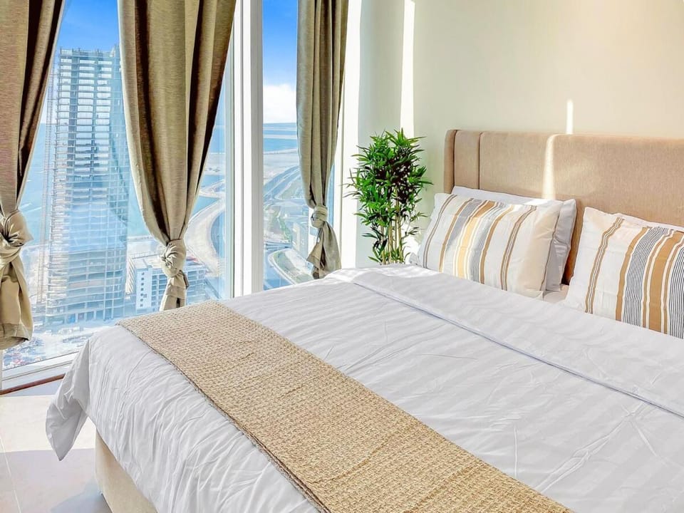 Bohemian Stunning view 1BR in Financial Harbor Apartment in Manama