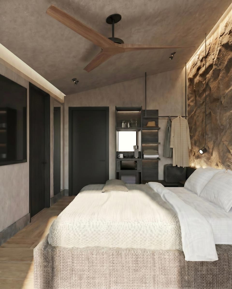 Bed, TV and multimedia, Bedroom, air conditioner