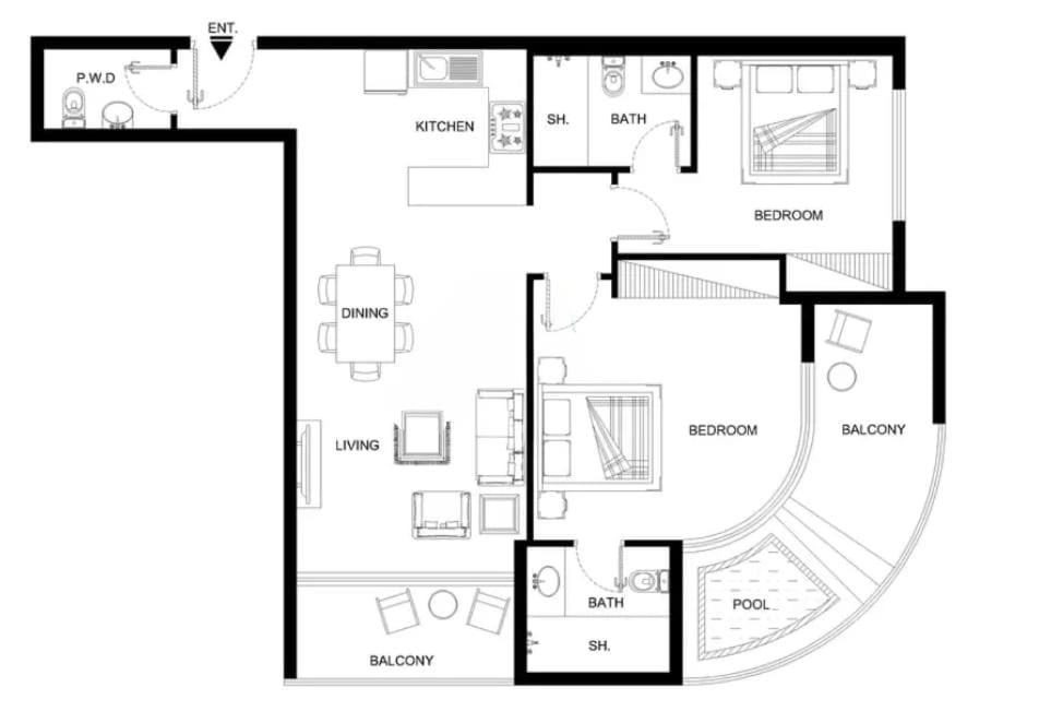 StayShort - Stunning 2BR in Arjan that Sleeps 4 Apartment in Dubai