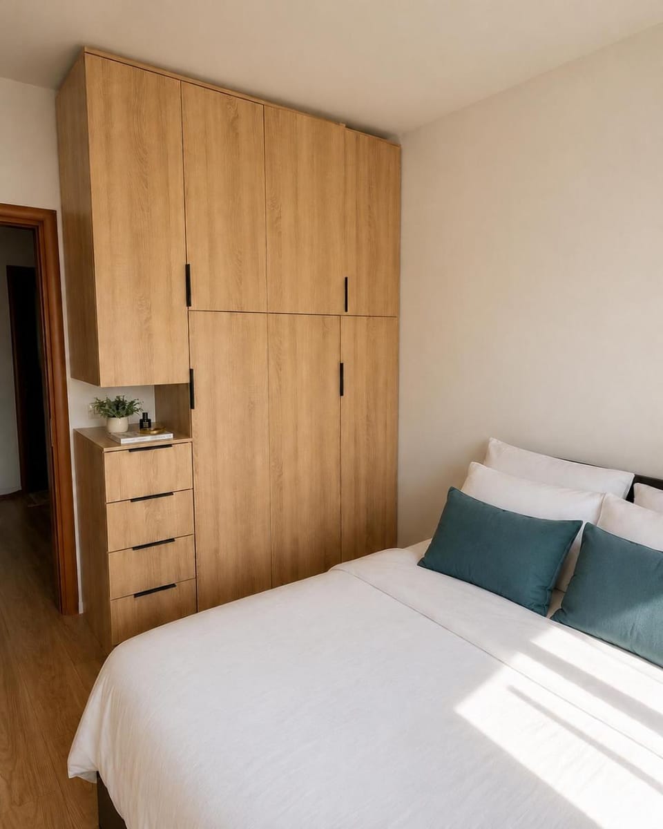 Bed, Bedroom, wardrobe