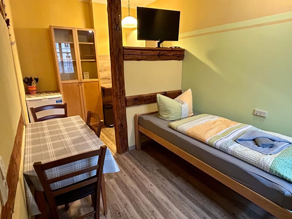 Property building, Living room, Bedroom