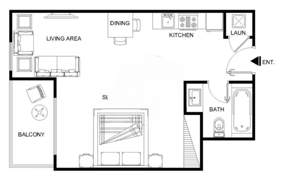 Free housekeeping visits during your stay - StayShort - Modern STU that Sleeps 4 in Downtown Apartment in Dubai