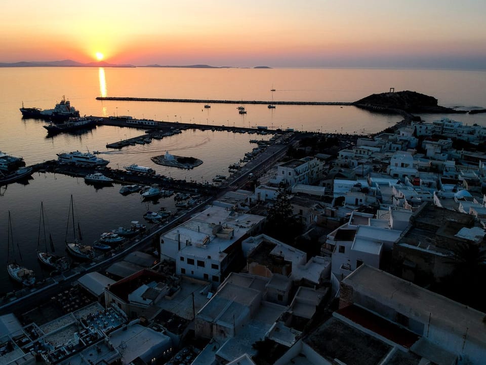 Bird's eye view, City view, Sunset