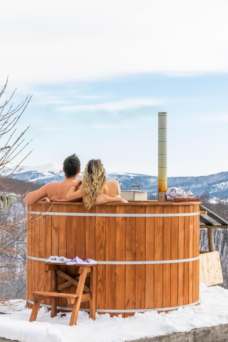Day, Natural landscape, Winter, Hot Tub, Guests, Mountain view