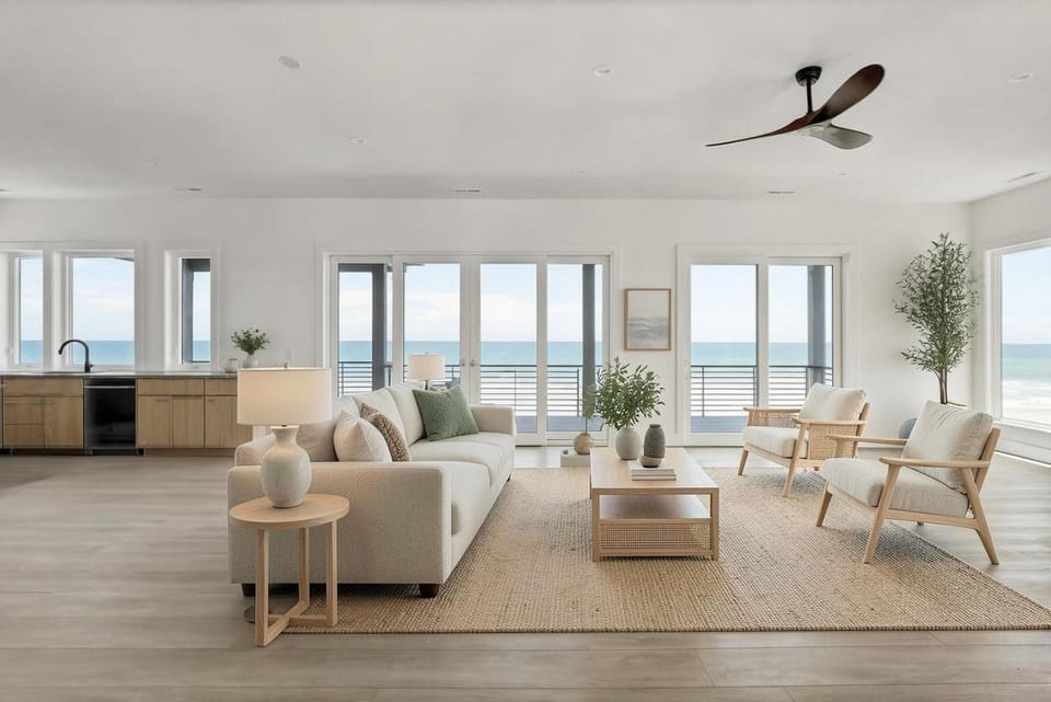 Topsail Sanctuary - Oceanfront new build with a pool and hot tub House in North Topsail Beach
