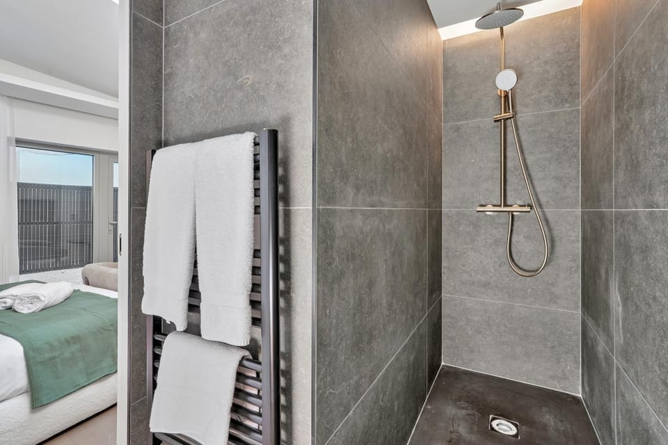 Shower, Bathroom, Photo of the whole room, towels