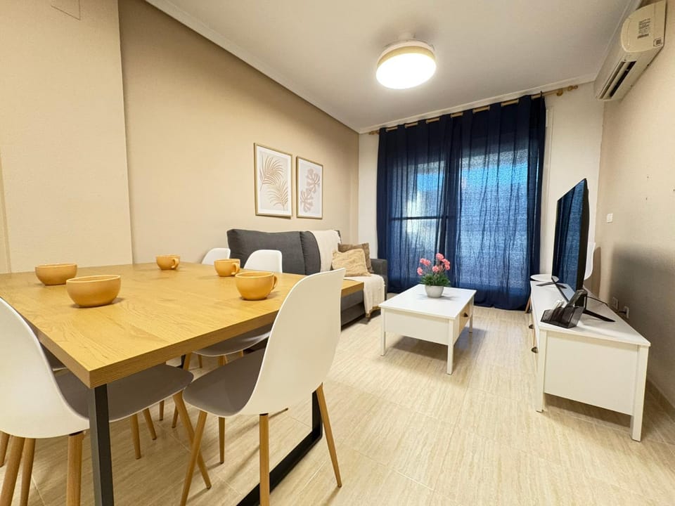 Dining area, air conditioner