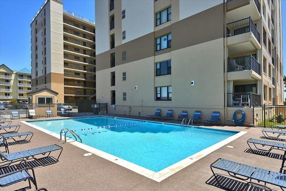 Coastal-Themed Beach Condo with Great Beach Views Private Balcony Shared Pool House in Ocean City