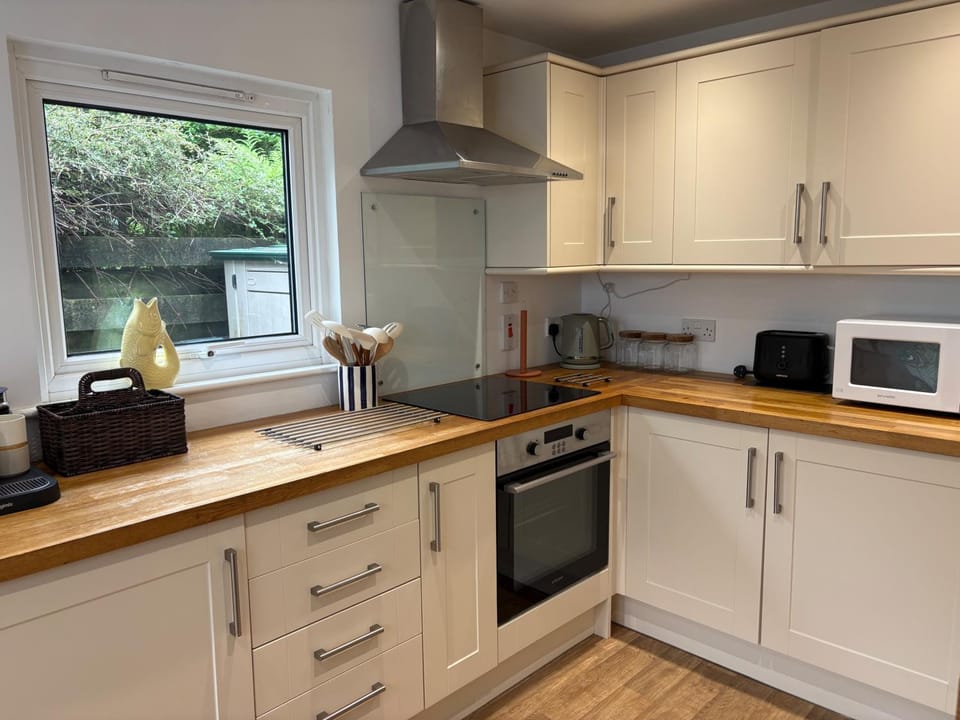 Coffee/tea facilities, Kitchen or kitchenette, oven, toaster