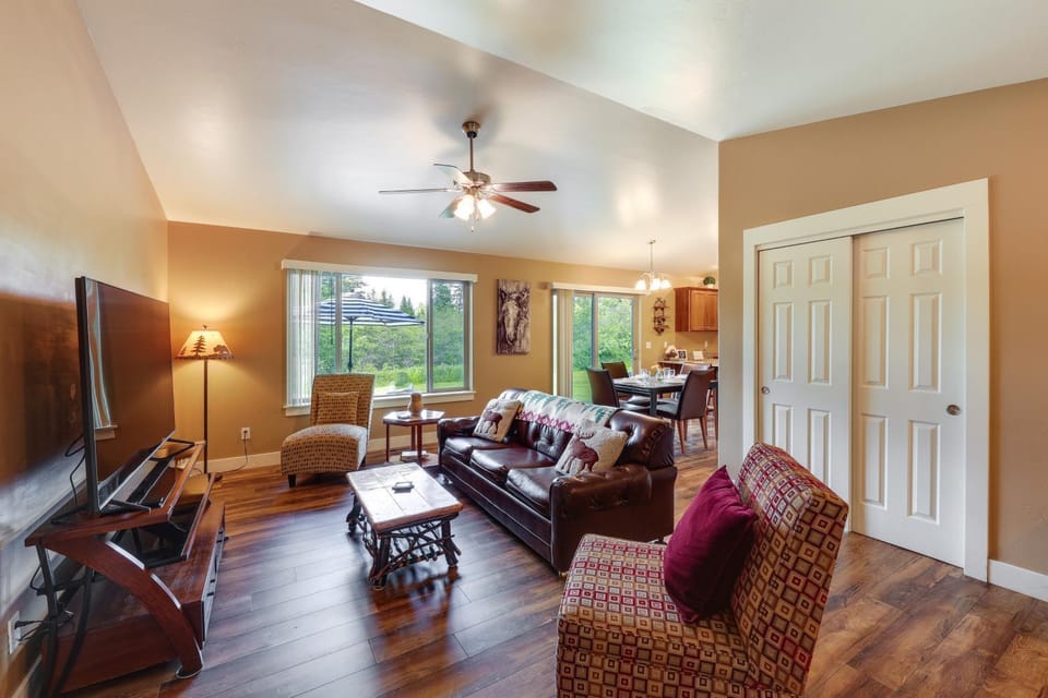 4 Mi to Dtwn! Columbia Falls Home w/ Spacious Yard House in Glacier National Park