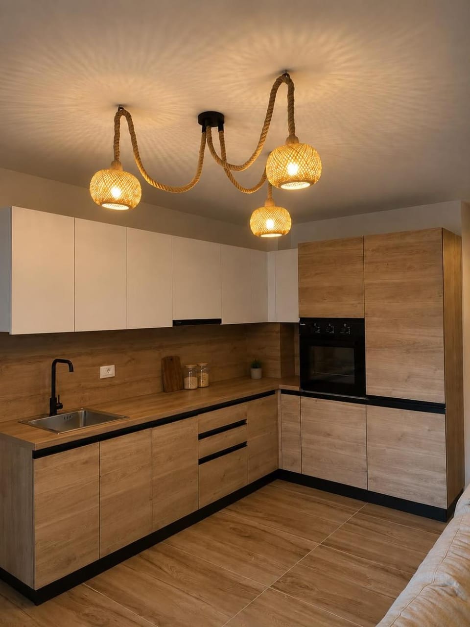 Kitchen or kitchenette, dishwasher