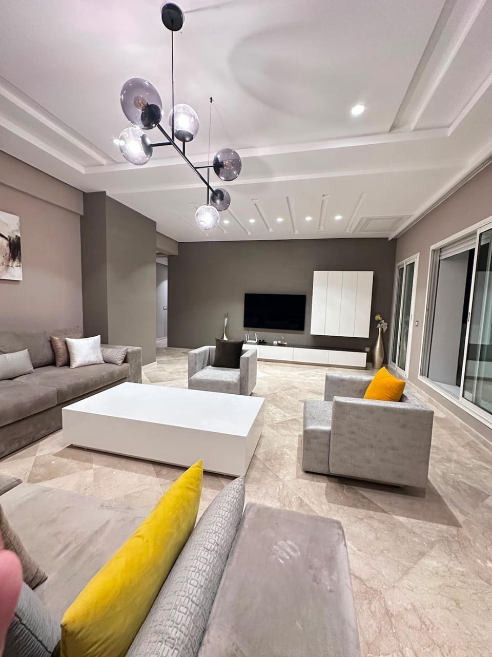 Spacious 3BR Luxury App City Center w Wi-Fi & AC Apartment in Tangier