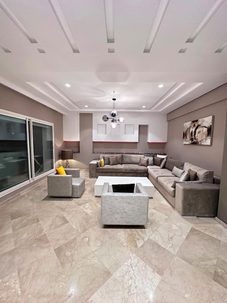Spacious 3BR Luxury App City Center w Wi-Fi & AC Apartment in Tangier