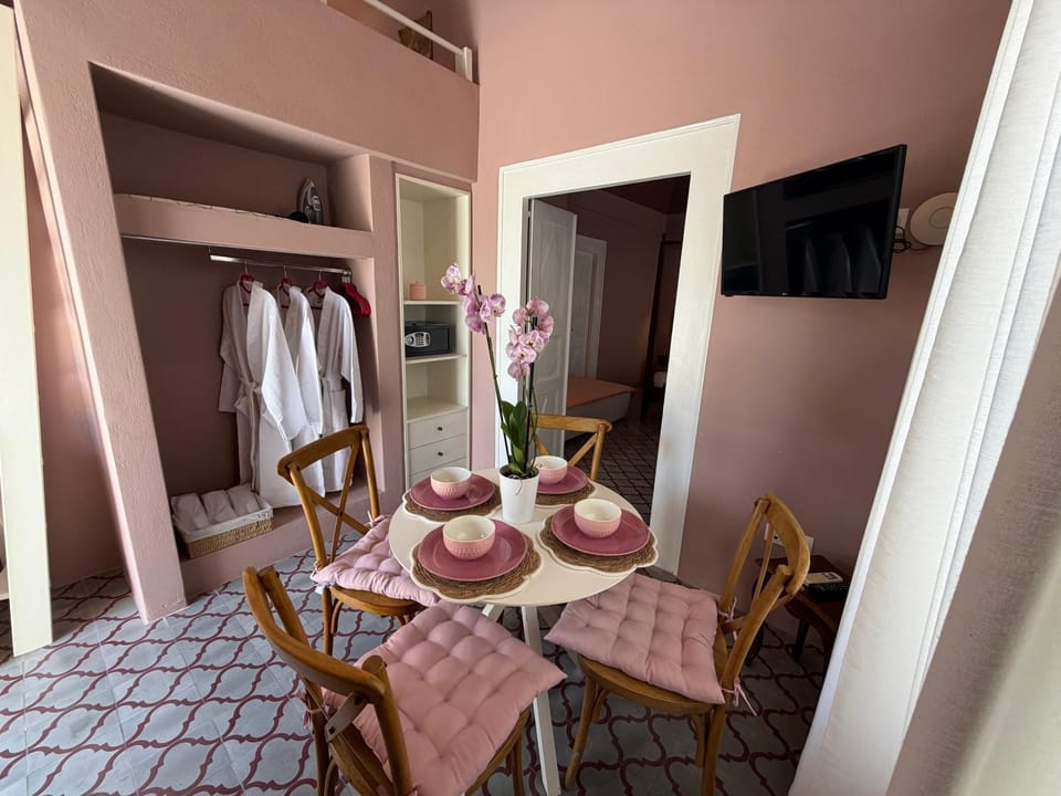 Dining area, wardrobe, kitchen