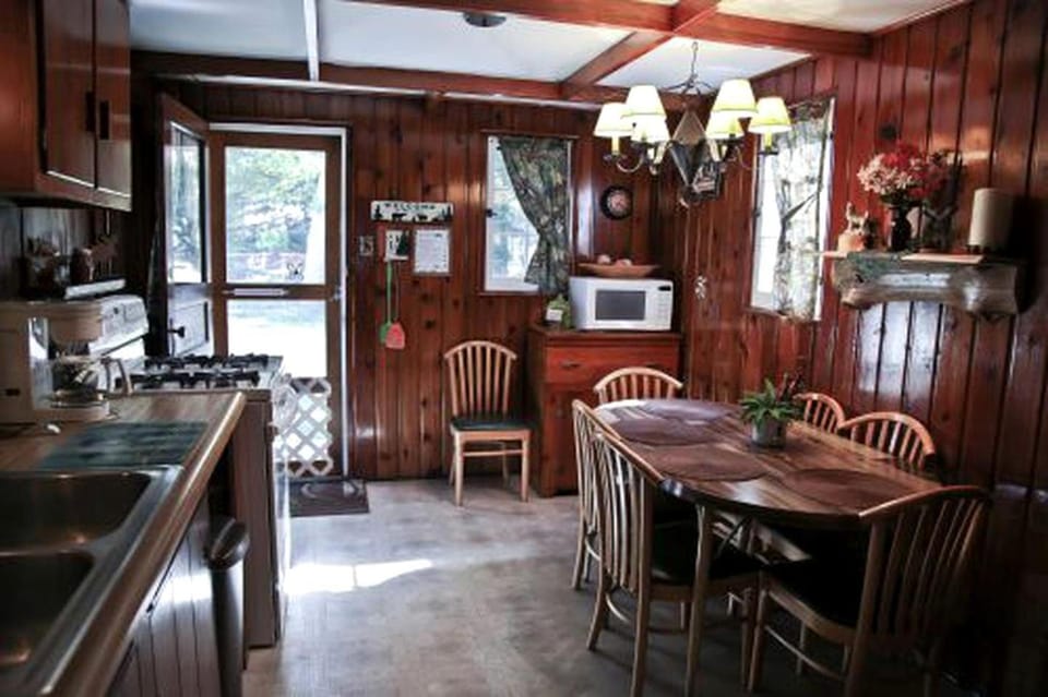 Stunning Cabin with Lake Access and Barbecue in Carp Lake, Michigan Cabin in Carp Lake