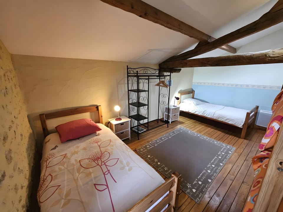 Property building, Living room, Bedroom