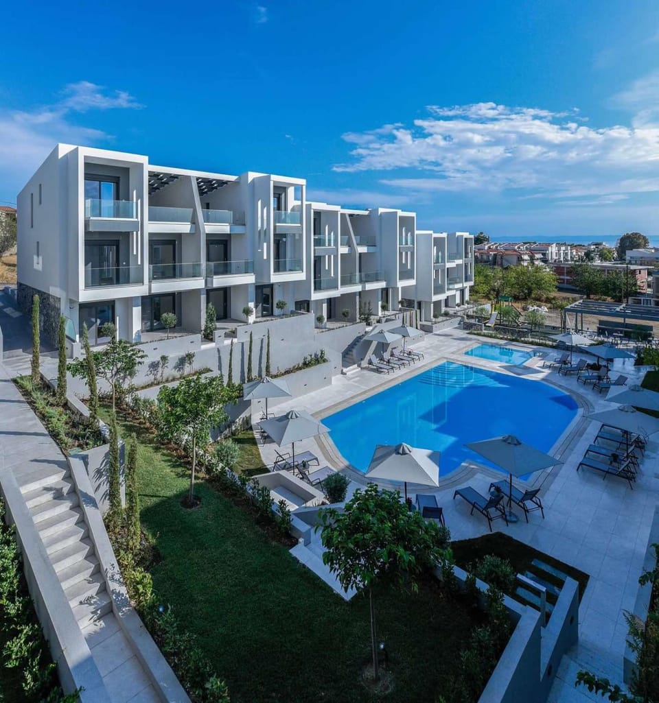 Artion Blue Apartment House in Nikiti