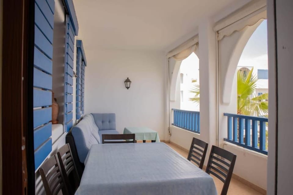 SEA VIEW Kabila BEACH w Pool, AC, Wi-fi Parking Apartment in Morocco