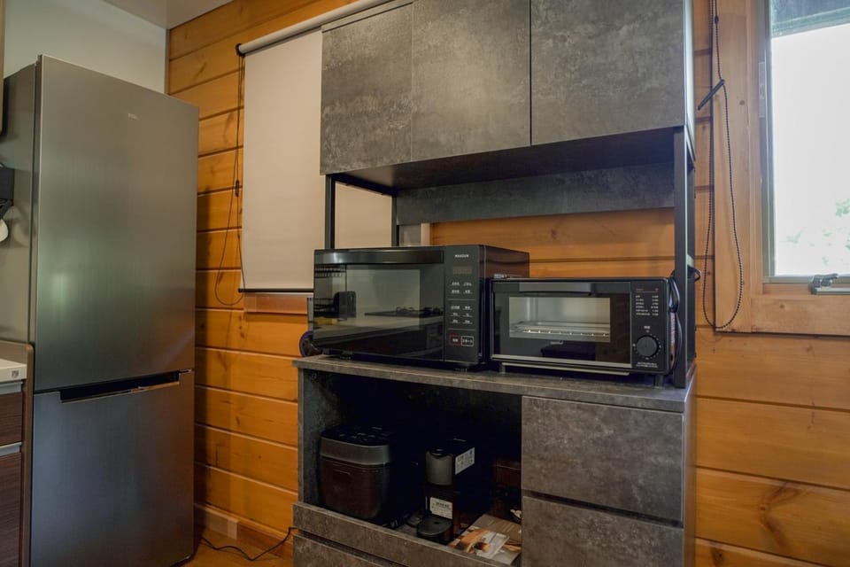 Kitchen or kitchenette, toaster